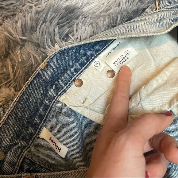 NWT! GRLFRND Denim Helena Jeans In City Rocker - Embroidered Logo, Button Fly - Picture 12 of 12